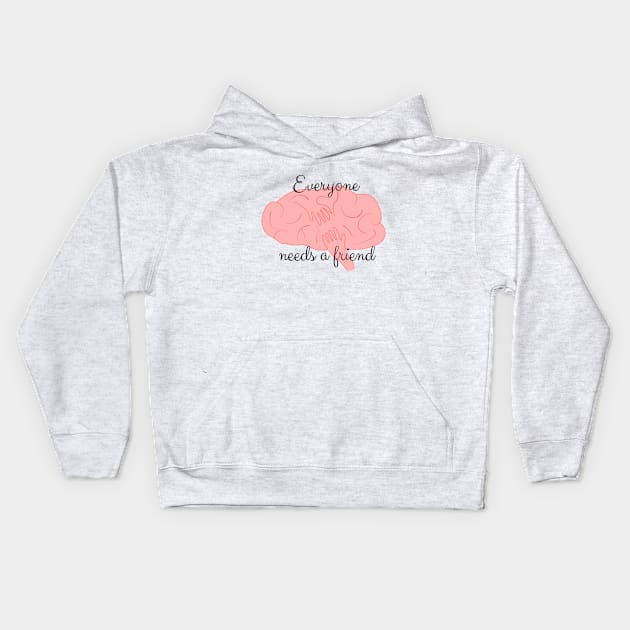 Mental Health T Kids Hoodie by hrcreates